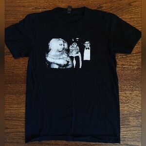 Divine Glaring at Trump & Wife - Black Graphic Tee